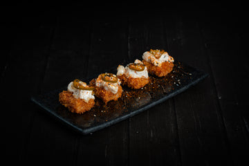 Crispy Rice Tartare de Lenguado (4 piezas)